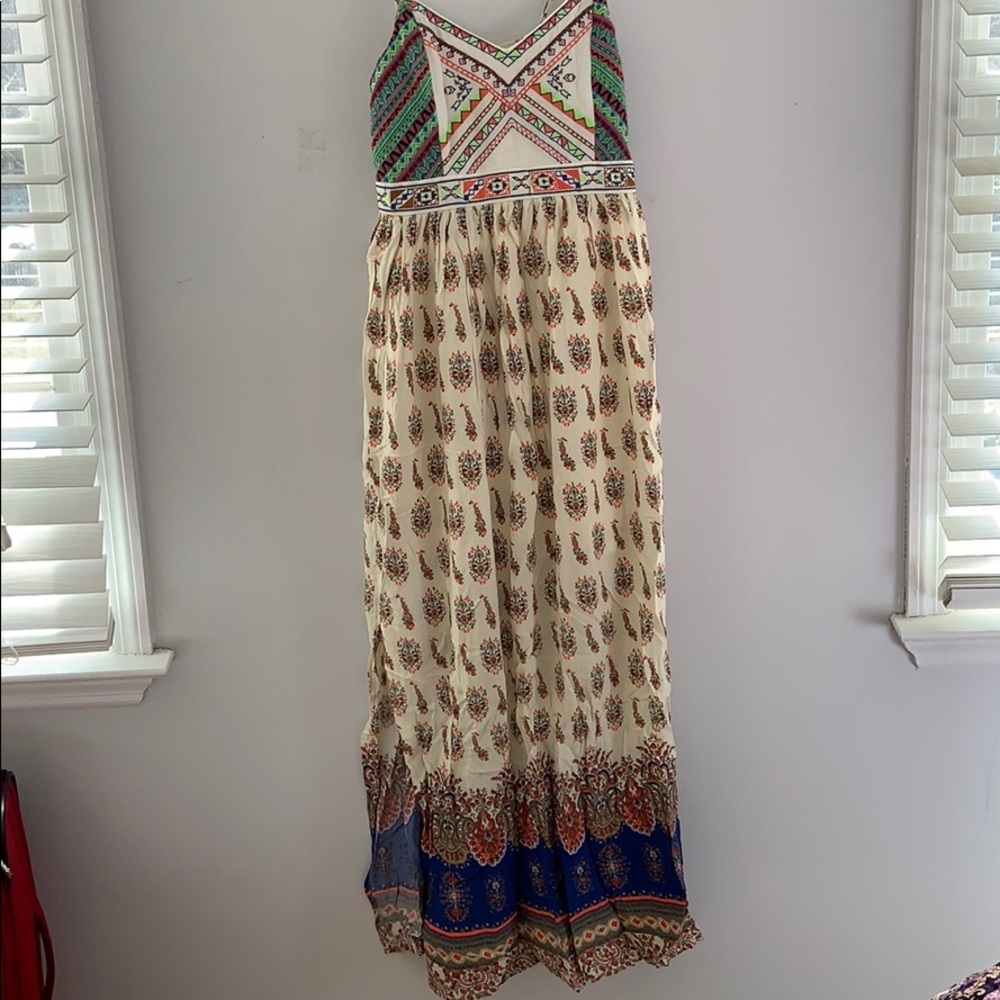 Boho maxi dress.